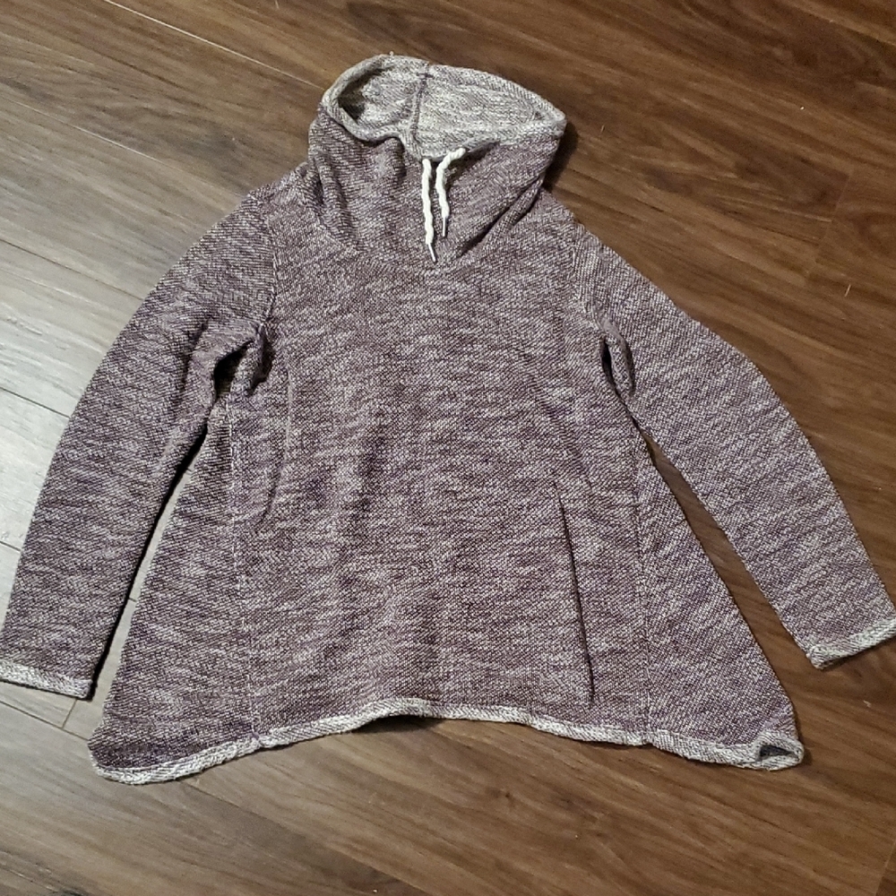 Calvin Klein Performance Heathered Cowl Neck Sweater